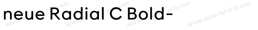neue Radial C Bold字体转换